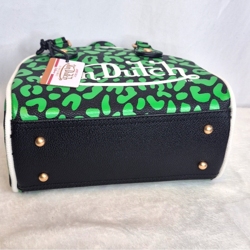 Von Dutch NWT Neon Green and Black Mini Bag - Picture 5 of 9